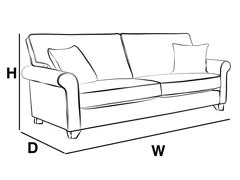 3 SEATER SOFABED - CROWN