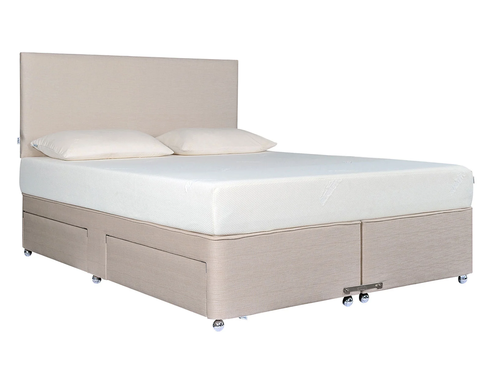 Small Double Continental 4 Drawer Deep Divan Base