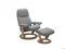 LARGE CHAIR AND FOOTSTOOL
