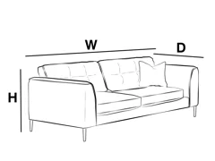 XL SOFA (2 MED SCATTER)