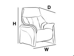 MANUAL RECLINER CHAIR WIDE