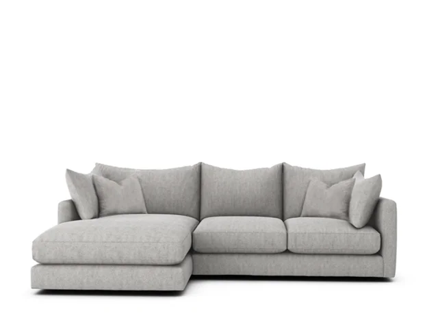 SMALL LHF CHAISE SOFA (2 LARGE SCATTERS)
