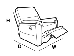 ARMCHAIR MANUAL RECLINER