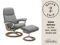 MEDIUM CONSUL RECLINER CHAIR & STOOL SIGNATURE BASE