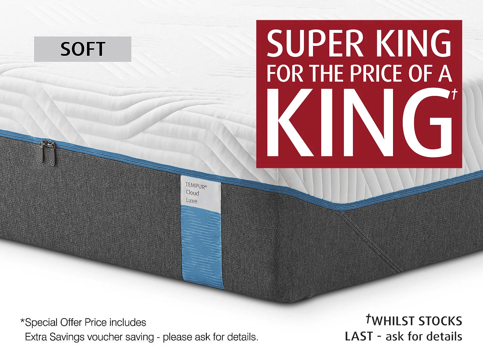 Tempur sensation luxe on sale super king