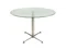 80CM CIRCULAR GLASS DINING TABLE