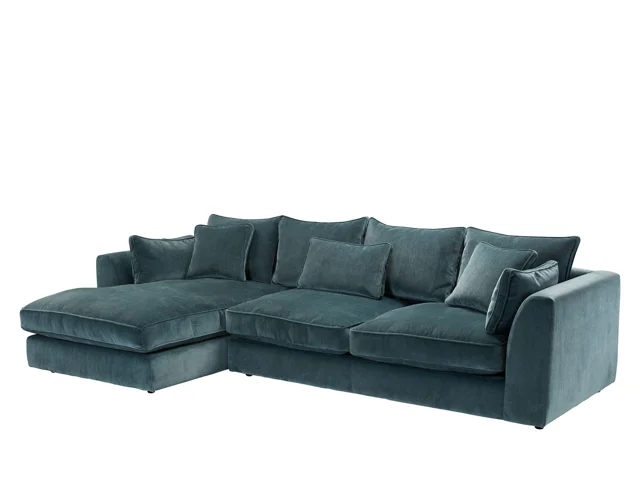 LARGE LHF CHAISE SOFA (2 MED & 3 BOLSTER)